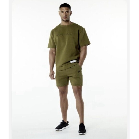 Alphalete Men's Elmts Athletic Short - Moss , Size Large - Picture 1 of 9